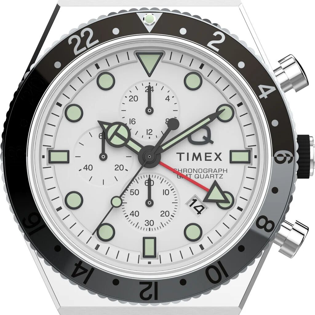 Timex - Orologio Al Quarzo  Q  Gmt Chronograph Tw2v69900 - 1684062