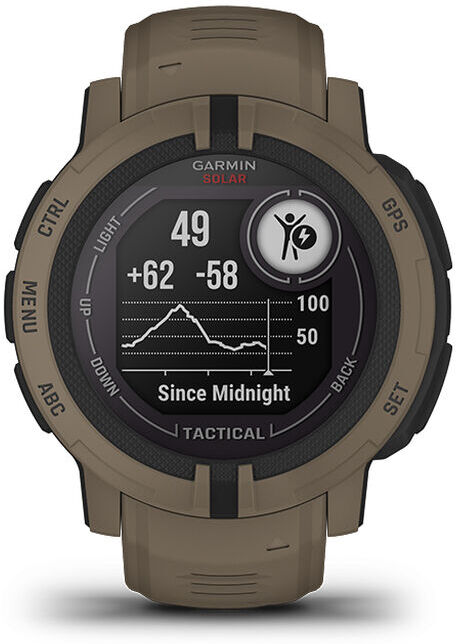 garmin - smartwatch  instinct solar tactical edition 010-02627-04 - 010-02627-04