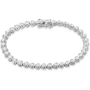 Stroili Bracciale Tennis Silver Elegance Argento Rodiato Cubic Zirconia Collezione: Silver Elegance Bianco