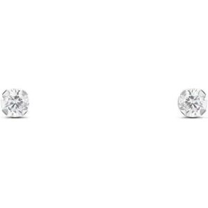 Stroili Orecchini Lobo Punto Luce Bon Ton Oro Bianco Cubic Zirconia Collezione: Bon Ton Oro Bianco