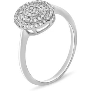 Stroili Anello Fantasia Silver Shine Argento Rodiato Cubic Zirconia Collezione: Silver Shine - Misura 48 Bianco