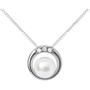 Stroili Collana Gabrielle Oro Bianco Perla D'Acqua Dolce Cubic Zirconia Collezione: Gabrielle Oro Bianco