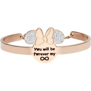 Stroili Bangle Lady Message Acciaio Rosato Disney e Cristalli Collezione: Lady Message Rosa