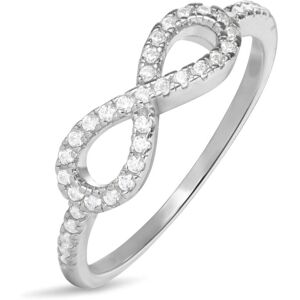 Stroili Anello Fantasia Silver Moments Argento Rodiato Cubic Zirconia Collezione: Silver Moments - Misura 50 Bianco