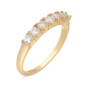 Stroili Anello Riviere Golden Dream Placcato Oro Giallo Cubic Zirconia Collezione: Golden Dream - Misura 52 Giallo