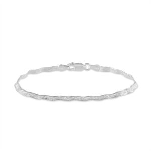 Stroili Bracciale Catena Silver Collection Argento Rodiato Collezione: Silver Collection Bianco