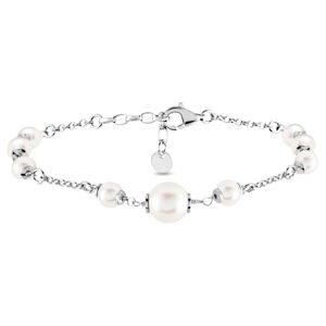 Stroili Bracciale Silver Pearls Argento Rodiato Perla sintentica Collezione: Silver Pearls Bianco