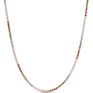 Stroili Collana Tennis Silver Rainbow Argento Rosa Cubic Zirconia Collezione: Silver Rainbow Rosa