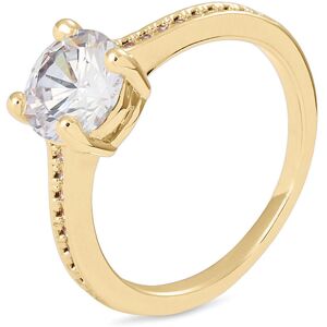 Stroili Anello Solitario Golden Dream Placcato Oro Giallo Cubic Zirconia Collezione: Golden Dream - Misura 52 Giallo