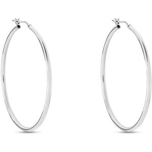 Stroili Orecchini A Cerchio Silver Collection Argento Rodiato Collezione: Silver Collection Bianco