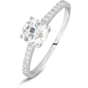 Stroili Anello Solitario Claire Oro Bianco Cubic Zirconia Collezione: Claire - Misura 53 Oro Bianco