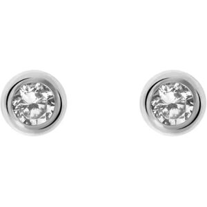 Stroili Orecchini Lobo Punto Luce Silver Elegance Argento Rodiato Cubic Zirconia Collezione: Silver Elegance Bianco