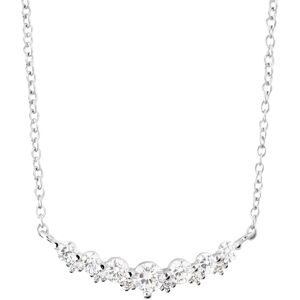 Stroili Collana Silver Elegance Argento Rodiato Cubic Zirconia Collezione: Silver Elegance Bianco