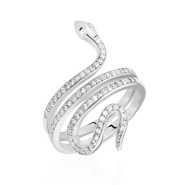 stroili anello silver moments argento rodiato cubic zirconia collezione: silver moments - misura 56 bianco