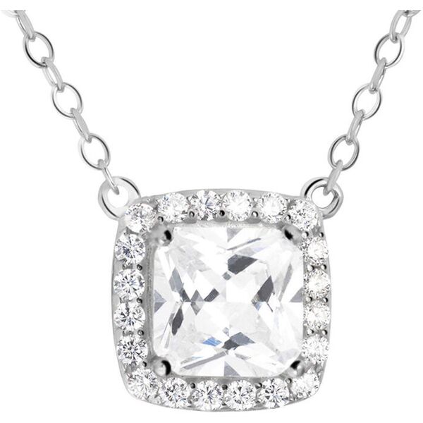 stroili collana silver elegance argento rodiato cubic zirconia collezione: silver elegance bianco