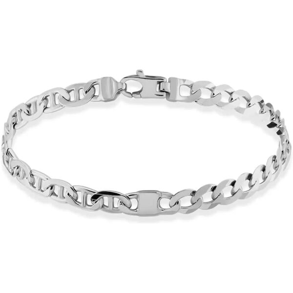 stroili bracciale catena gentleman argento rodiato collezione: gentleman bianco