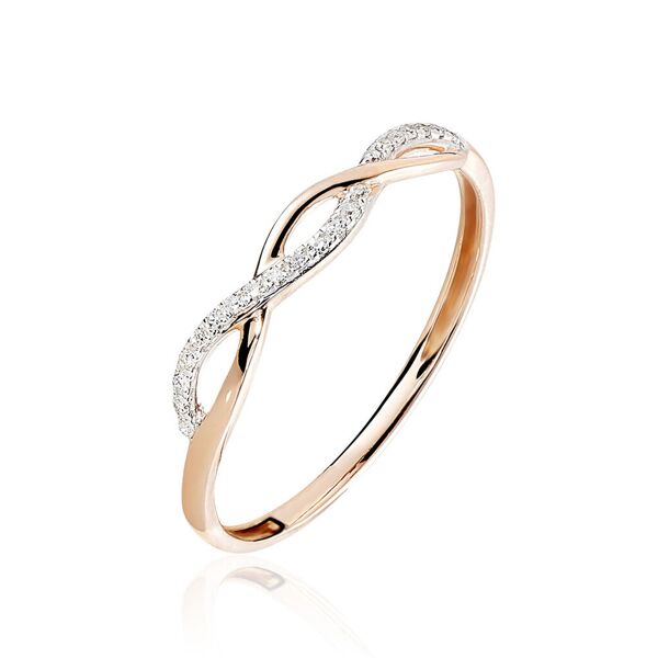stroili anello fantasia sophia oro rosa diamante collezione: sophia - misura 60 oro rosa
