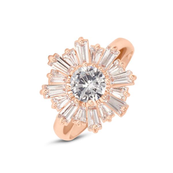 stroili anello fantasia romantic shine metallo rosa cristallo collezione: romantic shine - misura rosa