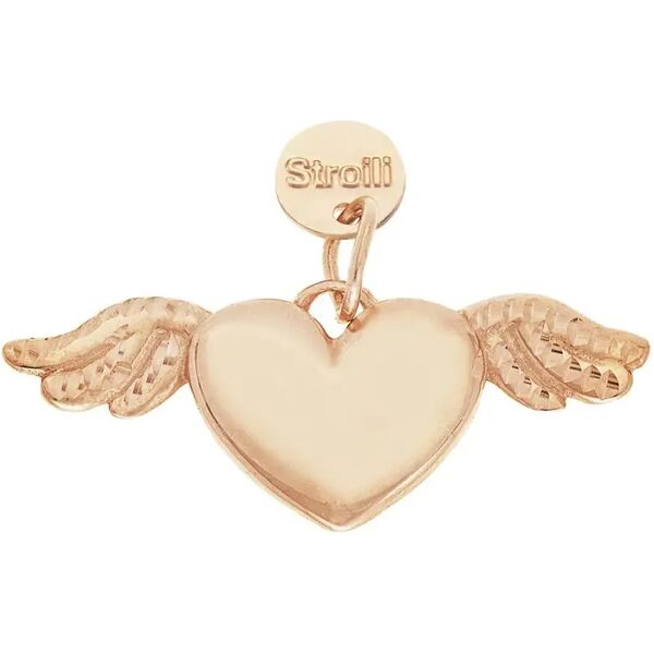 stroili charm in argento rosato diamantato collezione: love beats rosa