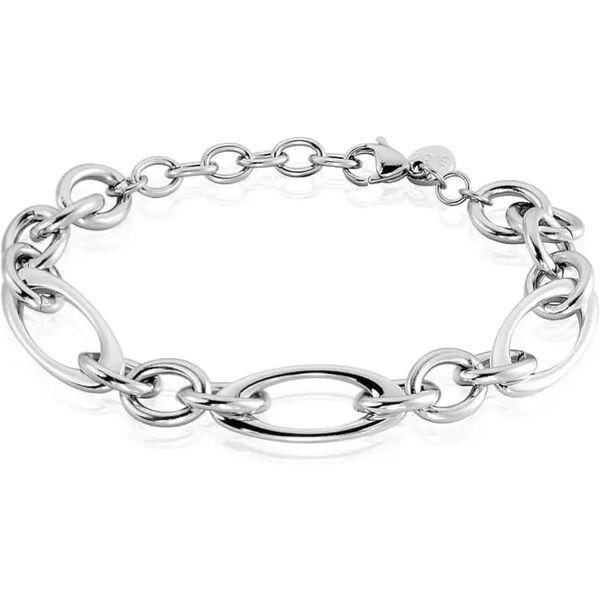 stroili bracciale lady code acciaio maglie mix collezione: lady code argentato