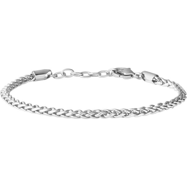 stroili bracciale catena man code acciaio collezione: man code bianco