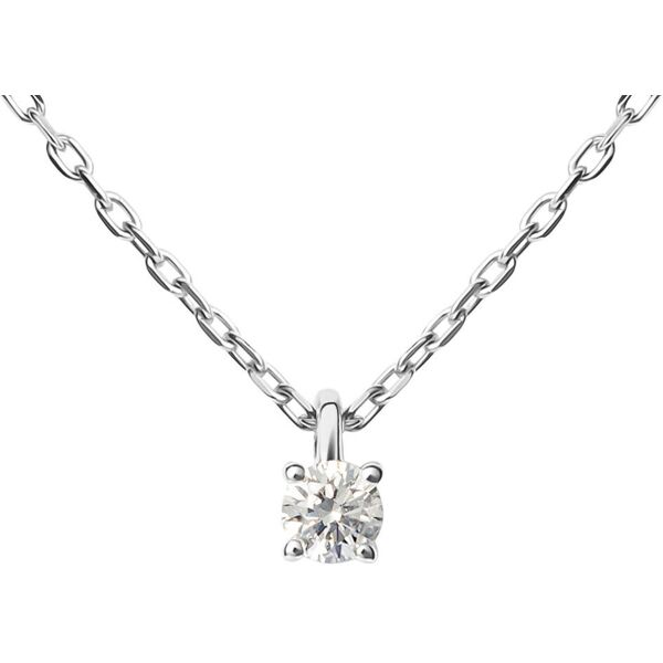 stroili collana punto luce grace oro bianco diamante collezione: grace oro bianco