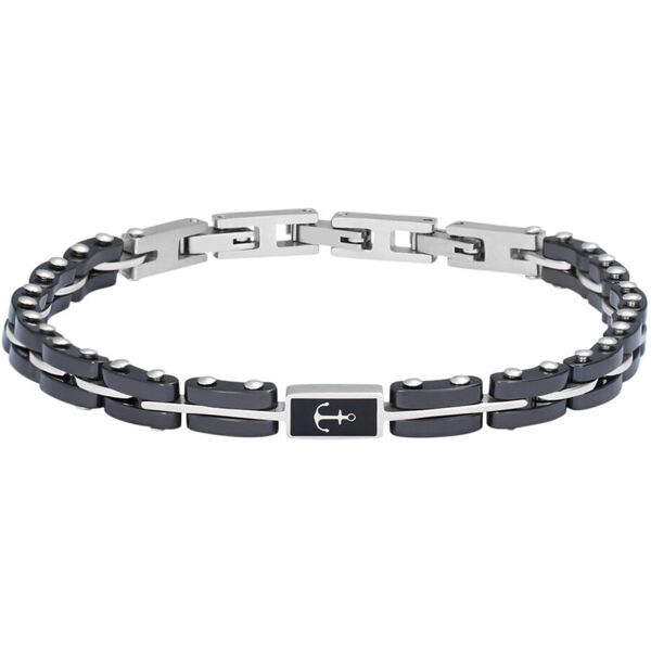 stroili bracciale man code acciaio collezione: man code bianco