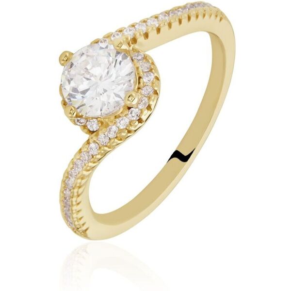 stroili anello golden dream placcato oro giallo cubic zirconia collezione: golden dream - misura 54 giallo