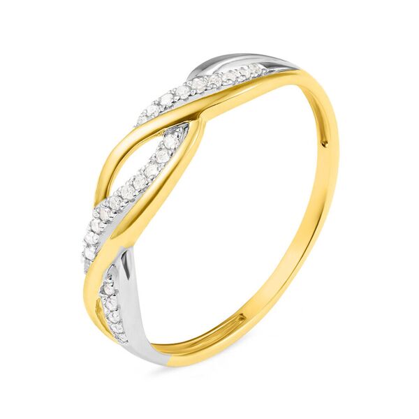 stroili anello fascia sophia oro bicolore diamante collezione: sophia - misura 57 bicolore