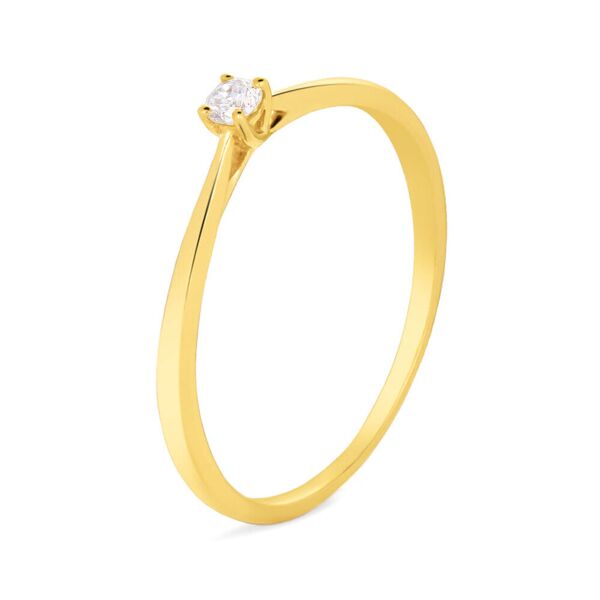 stroili anello solitario grace oro giallo diamante collezione: grace - misura 50 oro giallo