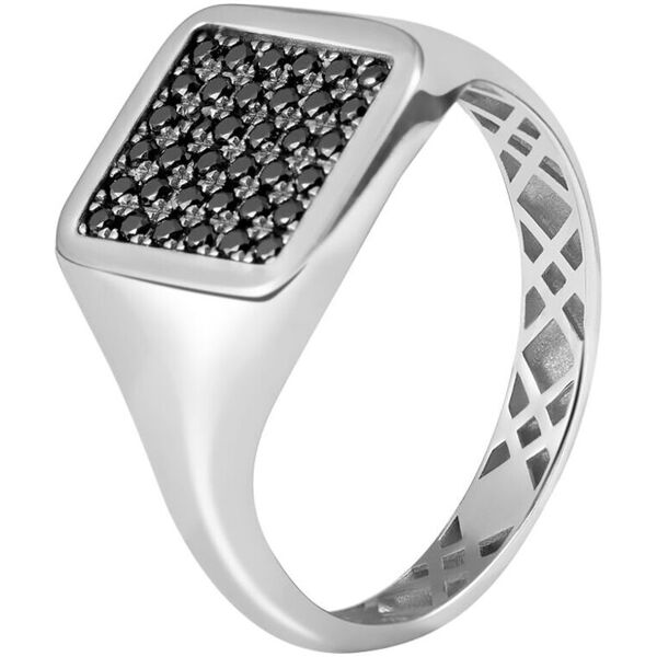 stroili anello chevalier l'homme or oro bianco cubic zirconia collezione: l'homme or - misura 60 oro bianco