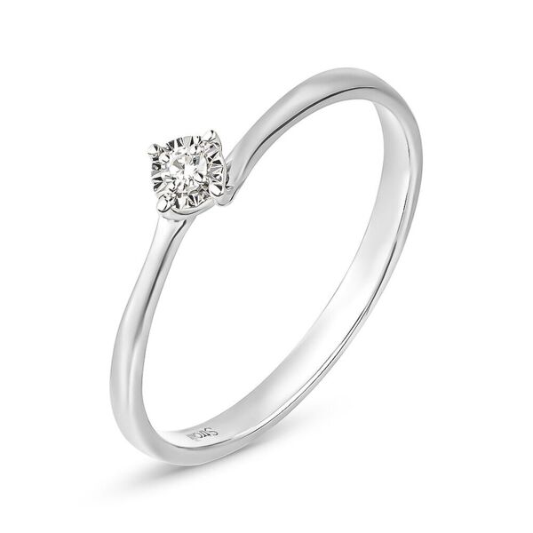 stroili anello solitario valentino diamotion oro bianco diamante collezione: diamotion - misura 50 oro bianco