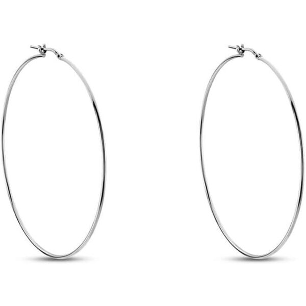 stroili orecchini a cerchio silver collection argento rodiato collezione: silver collection bianco