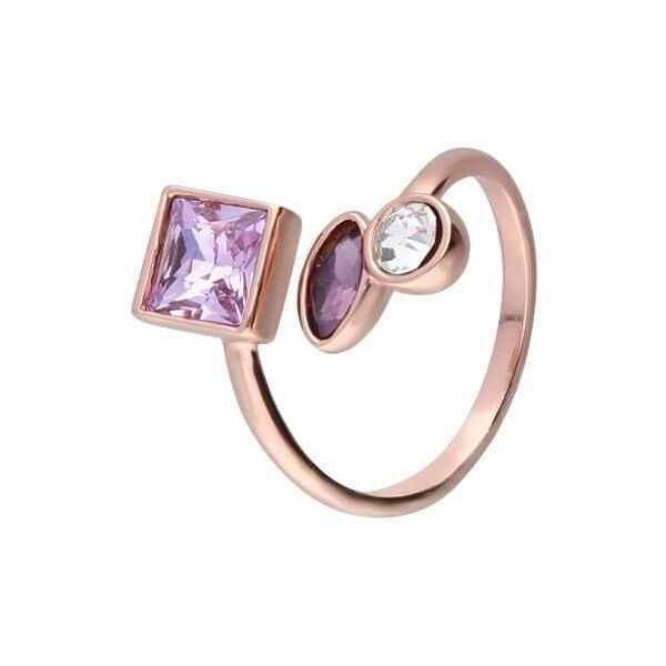 stroili anello contrarie violet ottone rosa cristallo collezione: violet - misura rosa