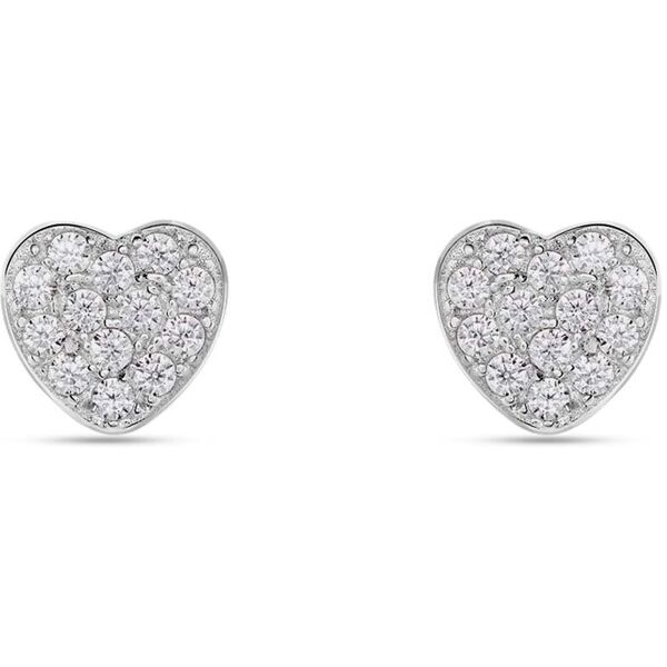 stroili orecchini lobo silver moments argento rodiato cubic zirconia collezione: silver moments bianco