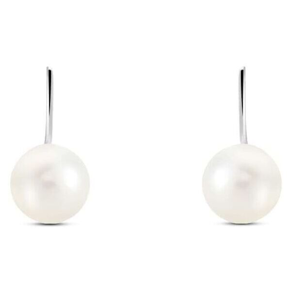 stroili orecchini pendenti silver pearls argento rodiato perla sintentica collezione: silver pearls bianco