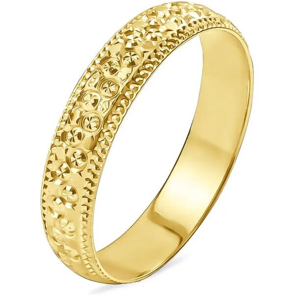 stroili fede classica diamantata 4 mm oro giallo collezione: fede fantasia 750/1000 oro giallo