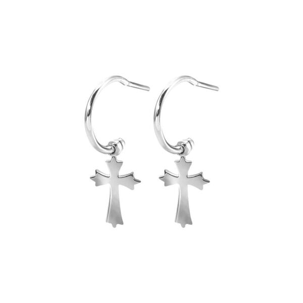 stroili orecchini a cerchio silver soul argento rodiato collezione: silver soul bianco