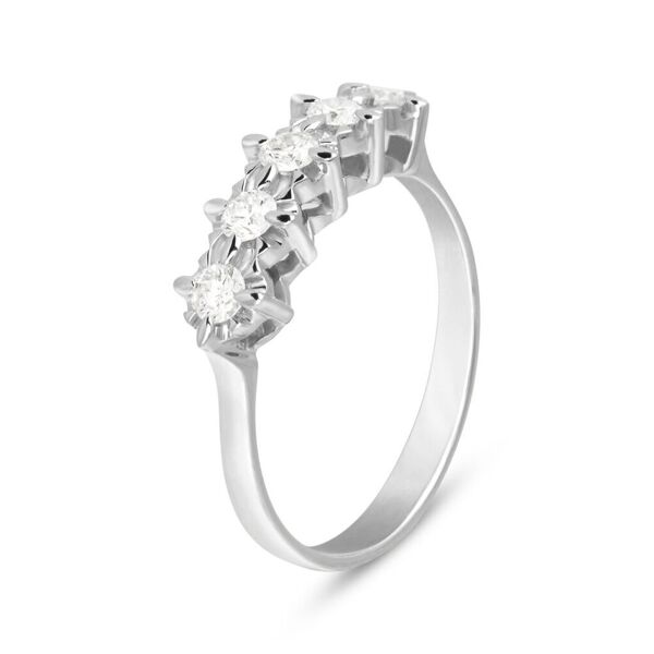 stroili anello riviere diamazing oro bianco diamante collezione: diamazing - misura 52 oro bianco