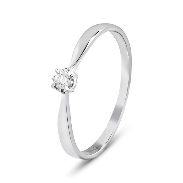 stroili anello solitario diamazing oro bianco diamante collezione: diamazing - misura 55 oro bianco
