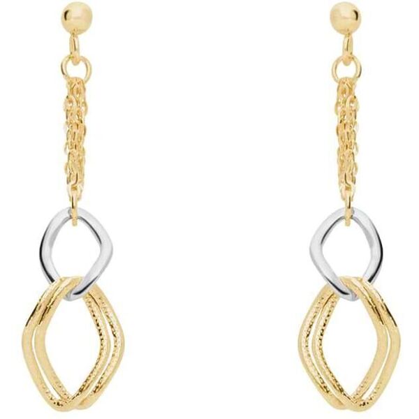 stroili orecchini pendenti beverly oro bicolore collezione: beverly bicolore