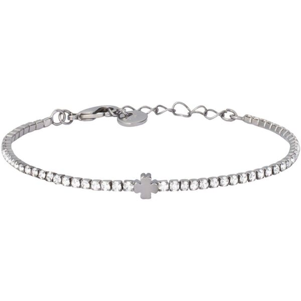 stroili bracciale tennis romantic shine metallo nero cristallo collezione: romantic shine