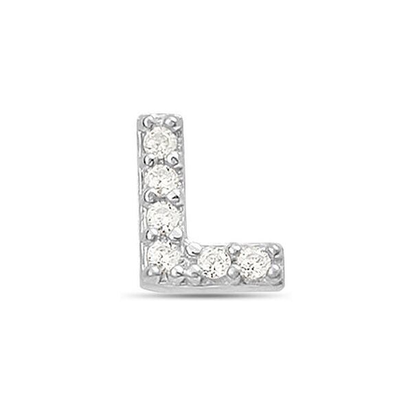 stroili mono orecchino lobo silver moments argento rodiato cubic zirconia collezione: silver moments bianco