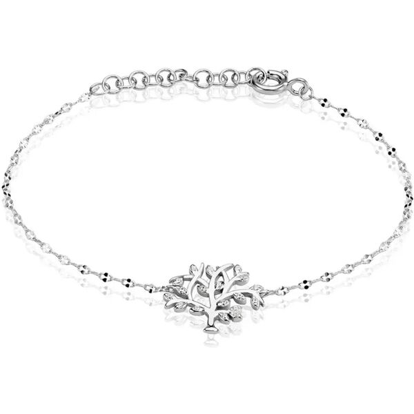 stroili bracciale silver moments argento rodiato cubic zirconia collezione: silver moments bianco