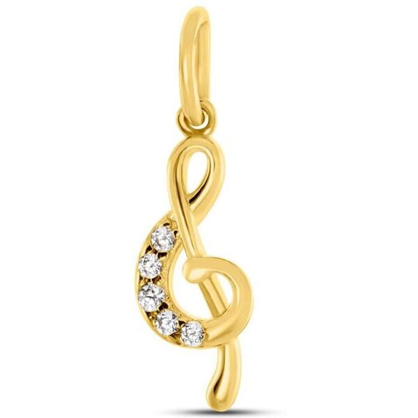 stroili pendente poème oro giallo cubic zirconia collezione: poème oro giallo