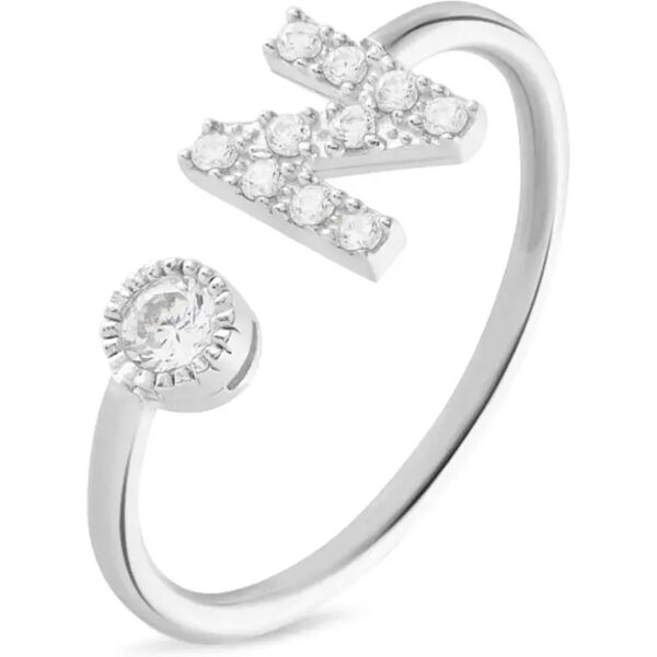 stroili anello fantasia silver moments argento rodiato cubic zirconia collezione: silver moments - misura bianco