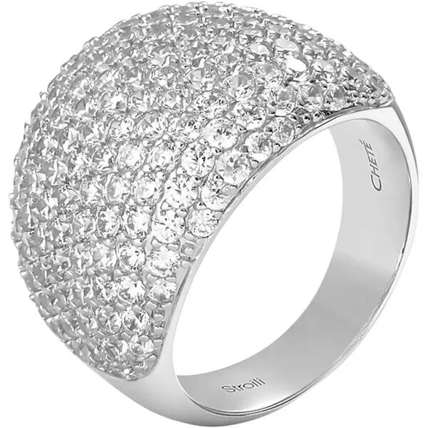 stroili anello fascia silver shine argento rodiato cubic zirconia collezione: silver shine - misura 54 bianco