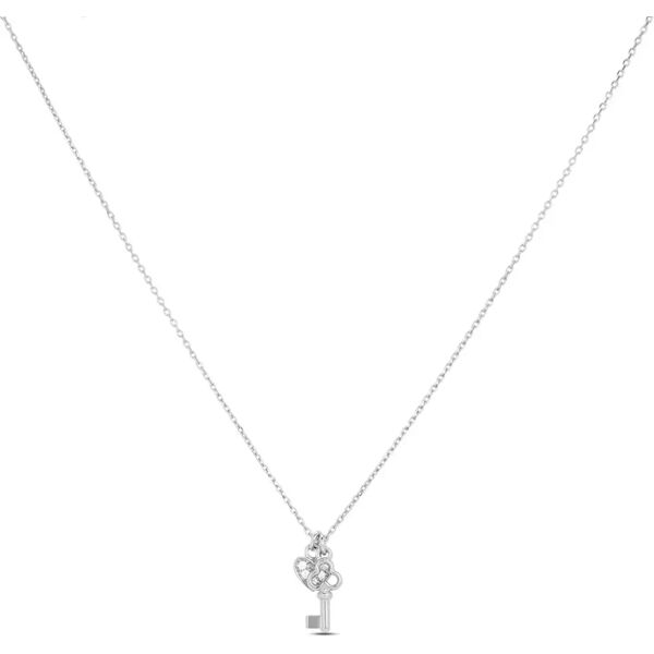 stroili collana silver moments argento rodiato cubic zirconia collezione: silver moments bianco