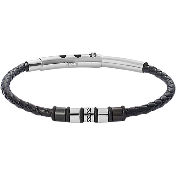 stroili bracciale man code acciaio collezione: man code bianco