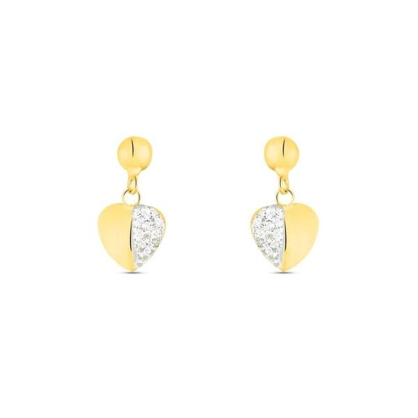stroili orecchini pendenti crystal gold oro giallo cristallo collezione: crystal gold oro giallo